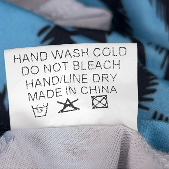 XXL Jamby Style Blue Black Maxi Skirt Geometric Boho Bohemian Tribal Stretch - Picture 14 of 14